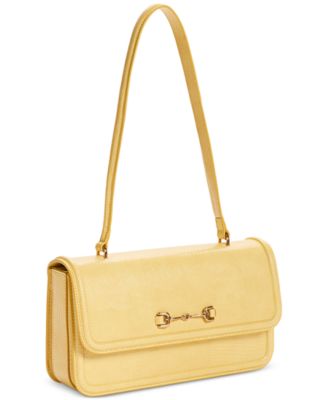 Loraine Embossed Lizard Flap Shoulder Bag