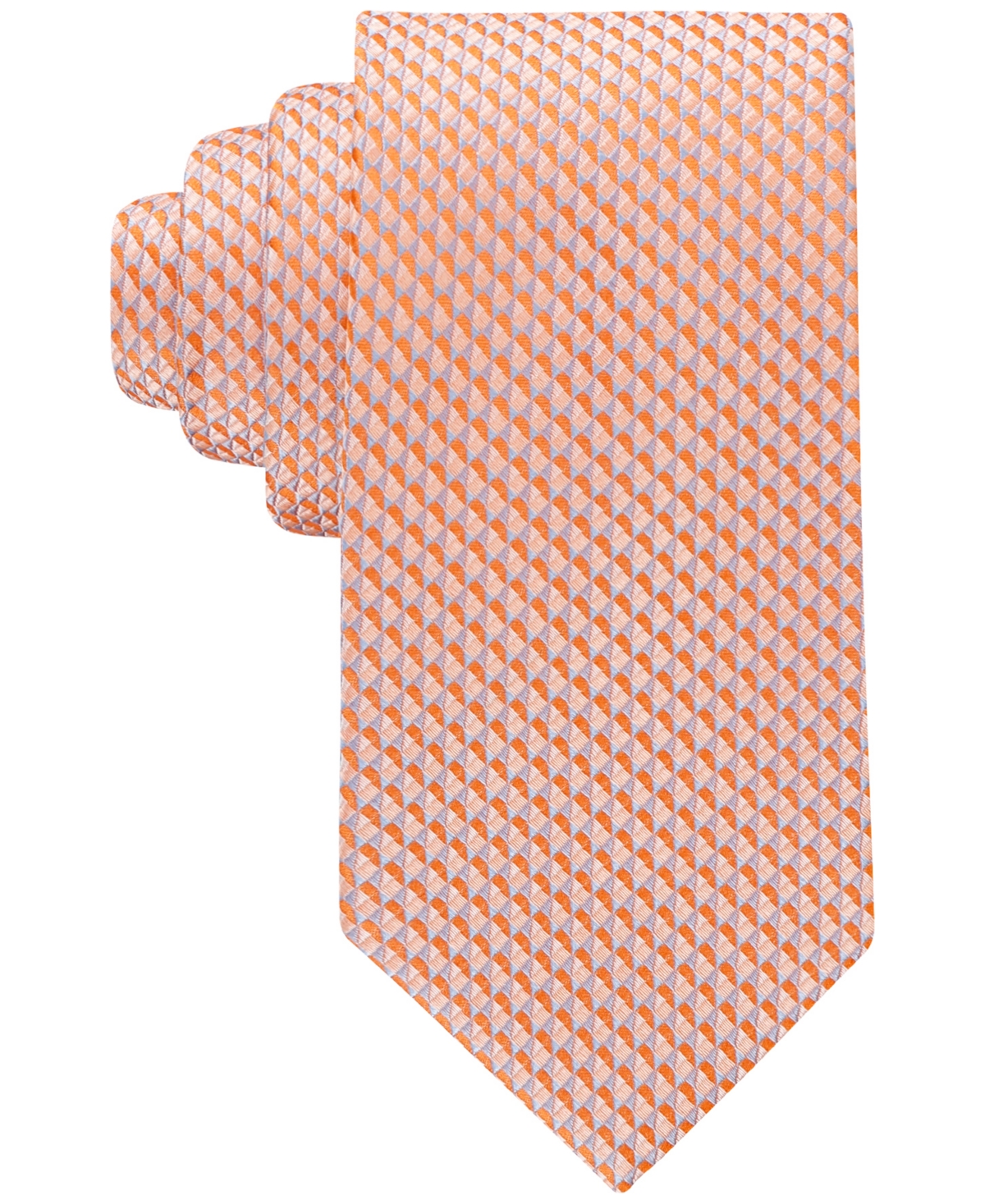 Men's Phoenix Geo-Pattern Tie - Brown