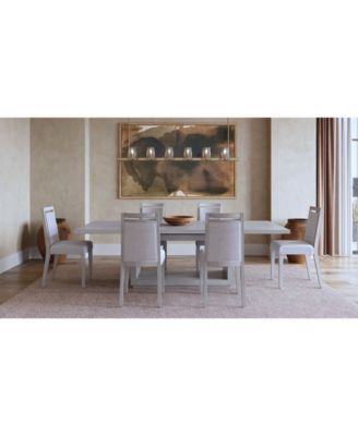 Tivie 7-Pc. Dining Set (Rectangular Table & 6 Wood Dining Chairs)