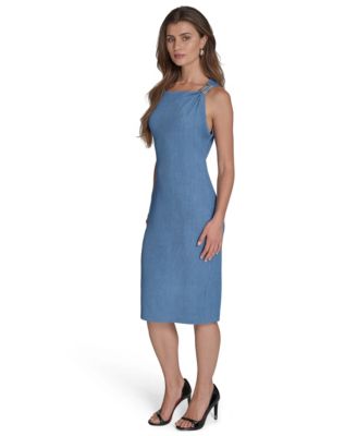 Women's Hardware-Trim Sheath Dress