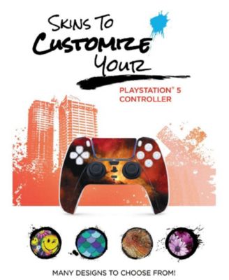 PlayStation 5 DualSense Wireless Controller with MightySkins Custom Decal Skin Voucher - Chroma Pearl