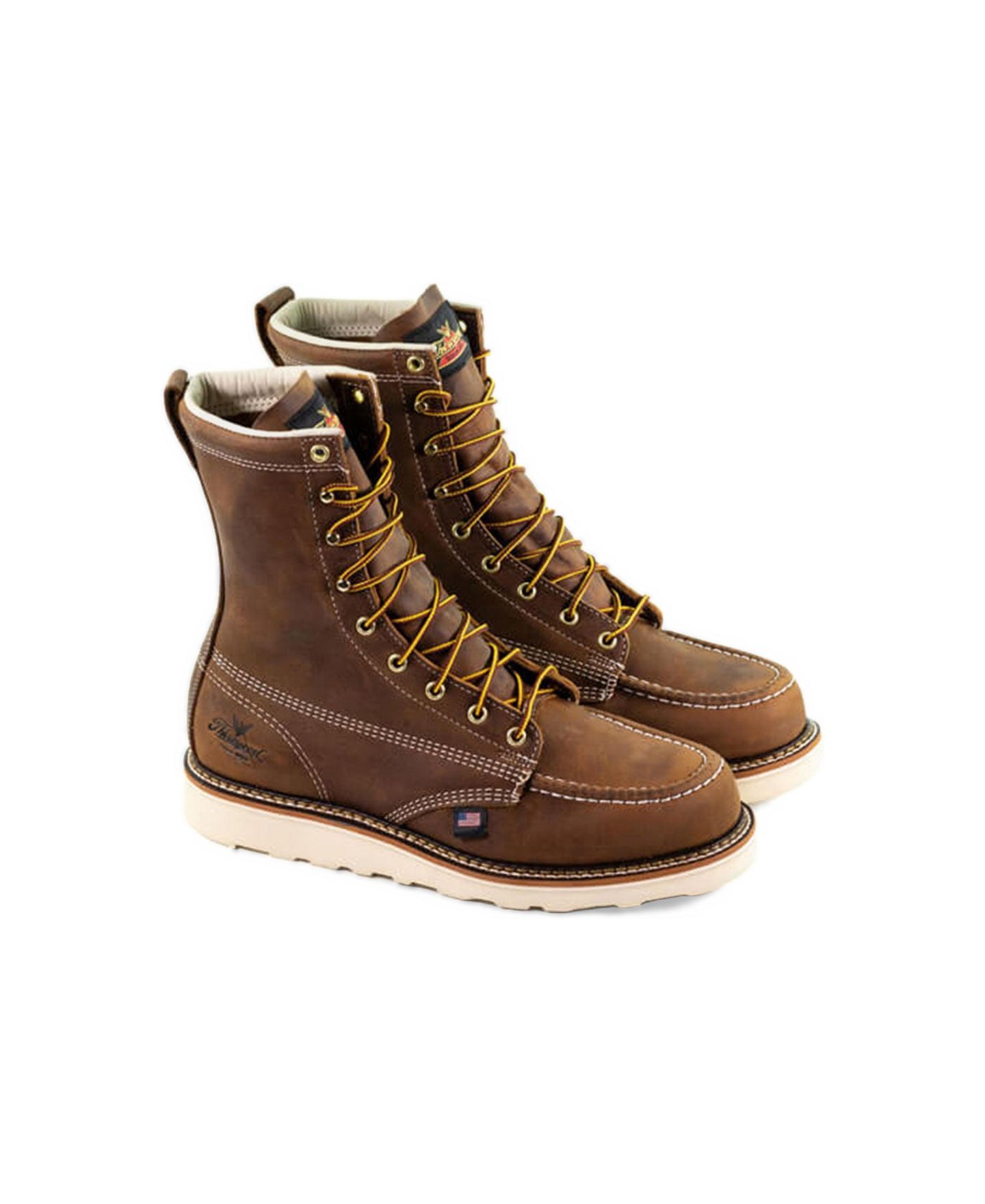 Мужские ботинки Thorogood 1957 Series Waterproof Safety Toe 8" Moc Toe Work Boots for Men, цвет: Crazyhorse — фото 2