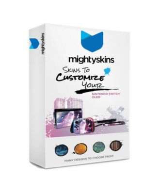 Switch Neon OLED Console with MightySkins Console and Controller Skin Voucher