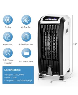  Portable Evaporative Air Cooler with 3 Wind Modes and Timer  Air Cooling Appliance