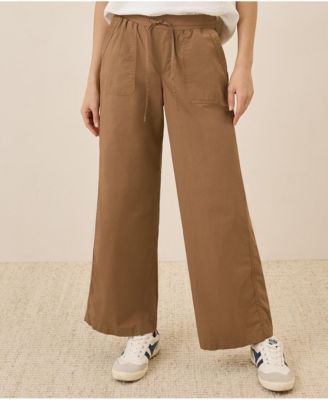 Women's Organic Cotton Monterey Poplin Wide Leg