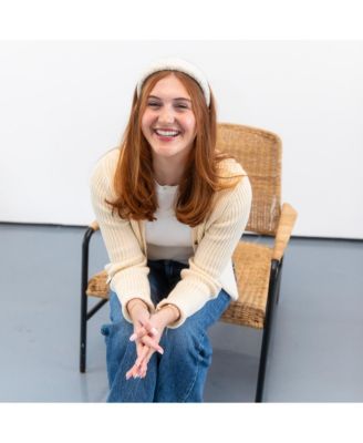 Padded Headband - White Check