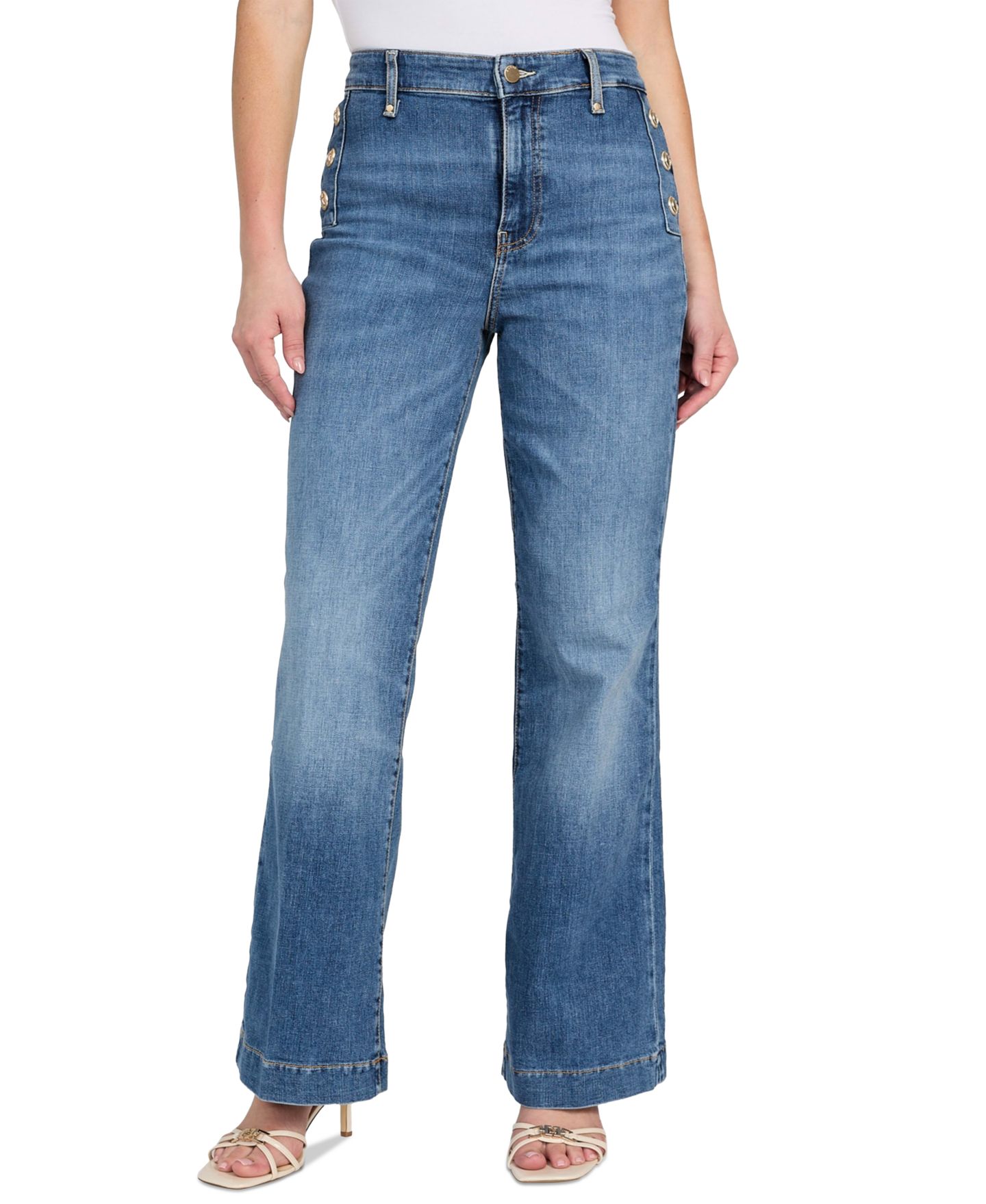 Женские джинсы GUESS Faye High Rise Flare, цвет: Simplicity — фото 2