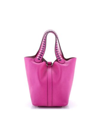 Pre-Owned Hermes PM Picotin Lock Bag Tressage Epsom