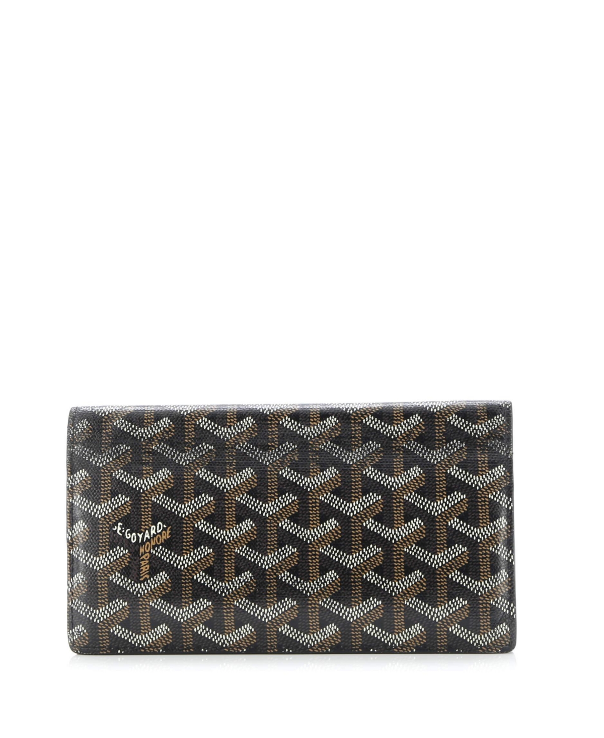 Long Richelieu Wallet Coated Canvas - Black