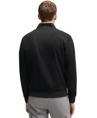 Men's Cotton-Blend Zip-Up Padded Jacket