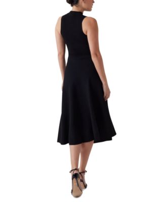 Women's Cassandra Mock Neck Sleeveless Midi Dress