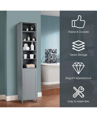 72 Inches Tall Freestanding Bathroom Storage Cabinet