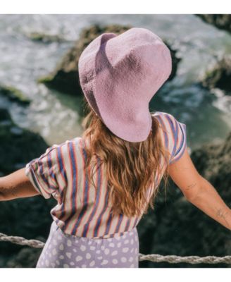 BLOOM Crochet Sun Hat In Lilac Purple