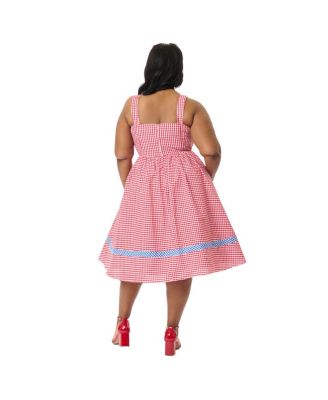 Plus Size 1960s Movie Date Swing Dress