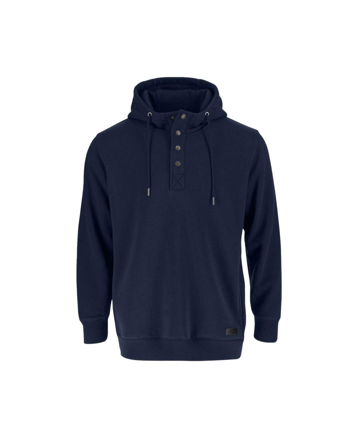 Men's Quarter Snap Hoodie, Heavyweight Pullover Workwear Sweatshirt - Tarmac