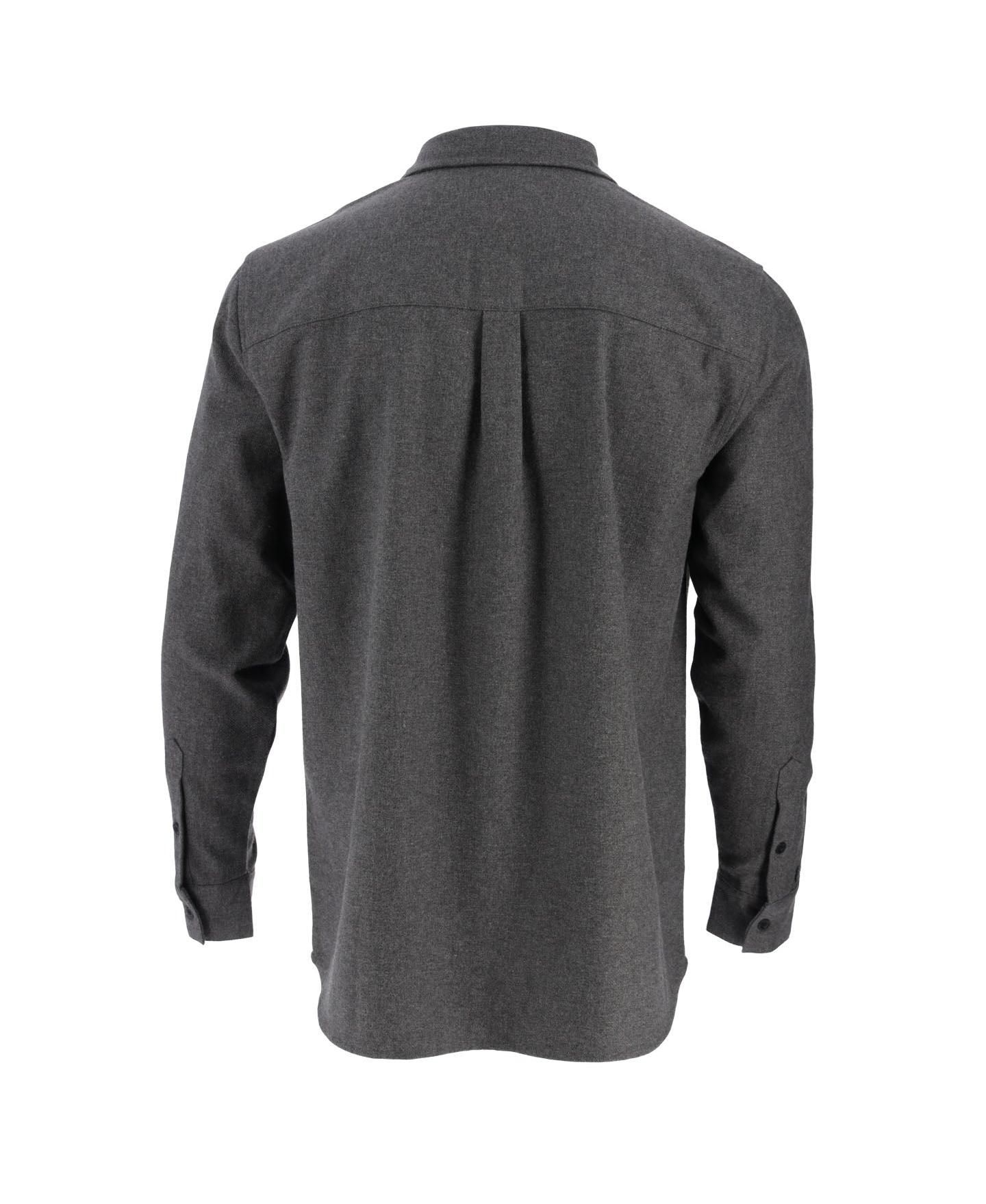 Мужская рубашка Thorogood Big & Tall Heavyweight Brushed Button Up, цвет: Угольный меланжевый — фото 2