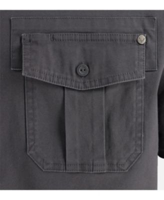 Men's Short Sleeve Utility Button Up Shirt