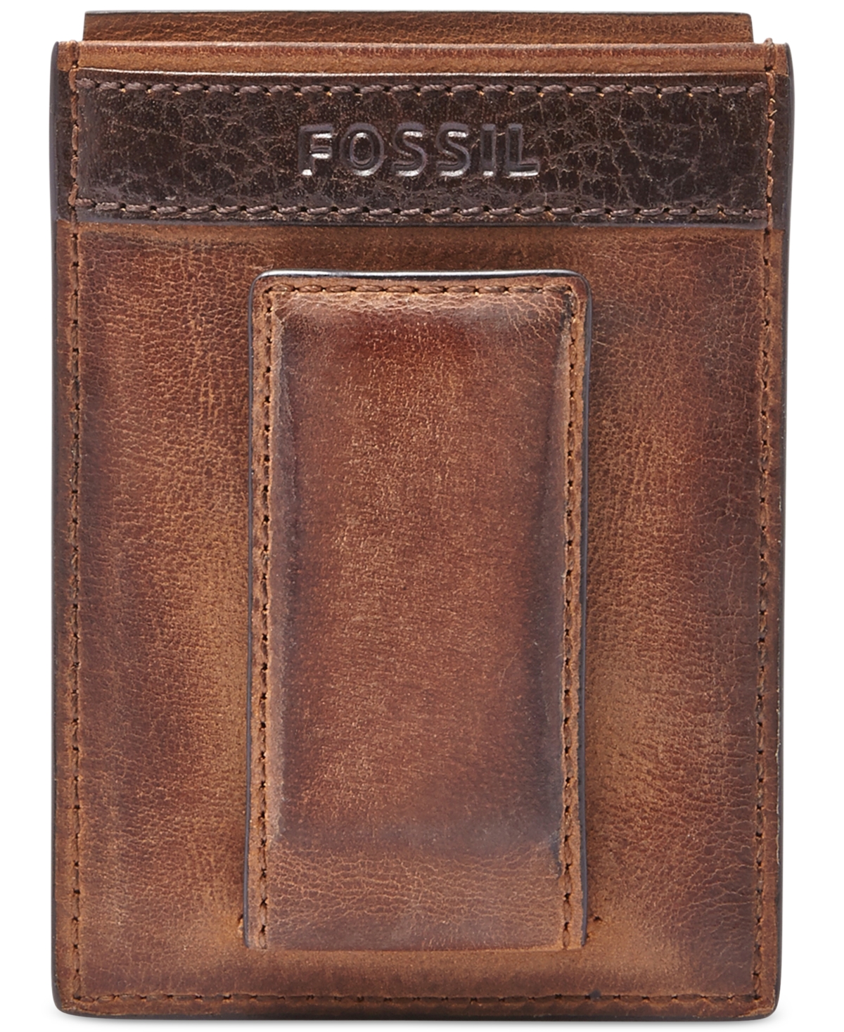 UPC 762346315407 product image for Men's Fossil Quinn Magnetic Card Case Leather Wallet | upcitemdb.com