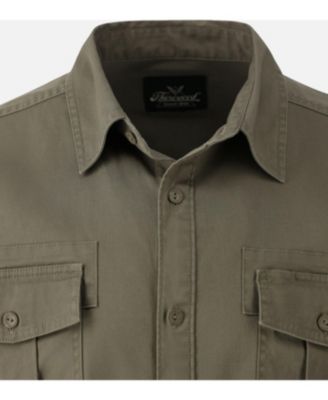 Men's Short Sleeve Utility Button Up Shirt