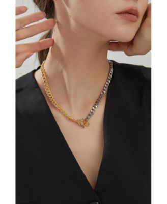 Mixed Metal Two-Tone Necklace