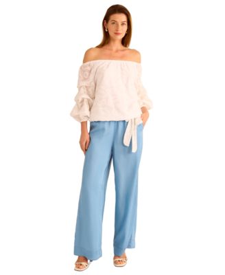 Women's Drawstring Wide-Leg Pants