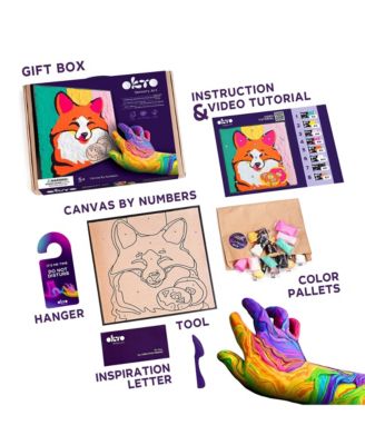 OKTO Clay-by-Numbers Kit – “Fox” (11.4” x 11.4”)