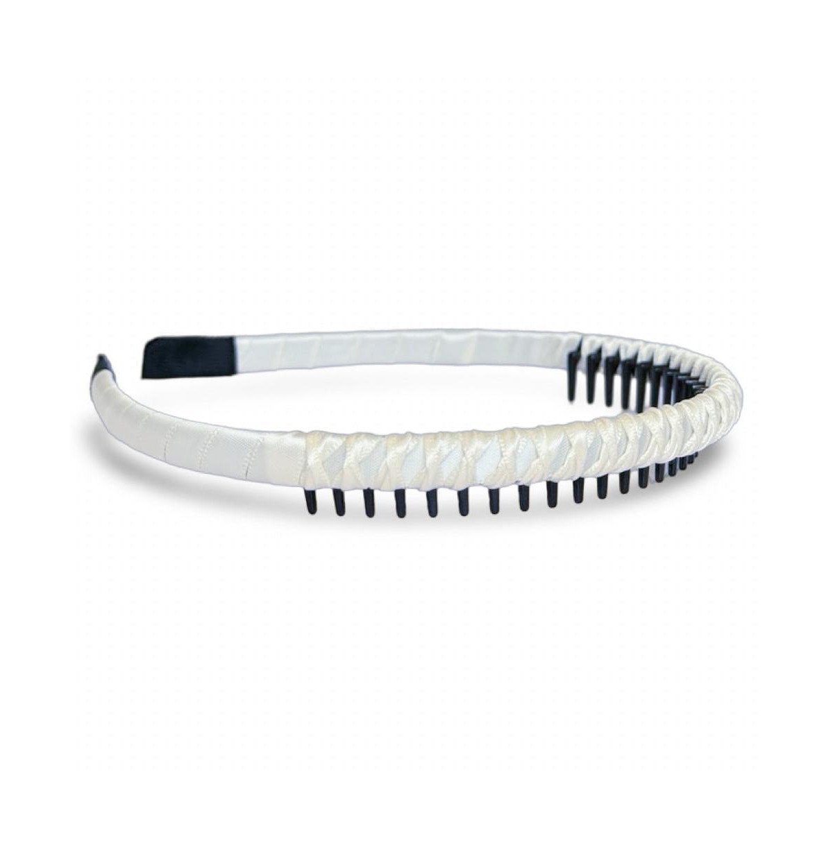 Thin Solid Headband - White - White