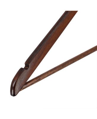 20 Piece Acacia Wood Swivel Hook Hanger Set in Light Brown