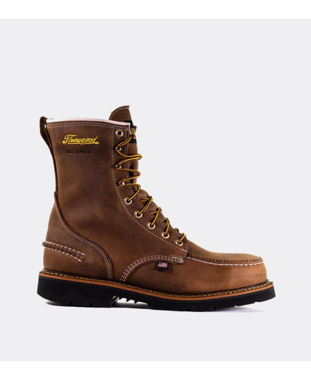 Men's 1957 Series Waterproof Safety Toe 8&#x22; Moc Toe Work Boots for Men - Crazyhorse