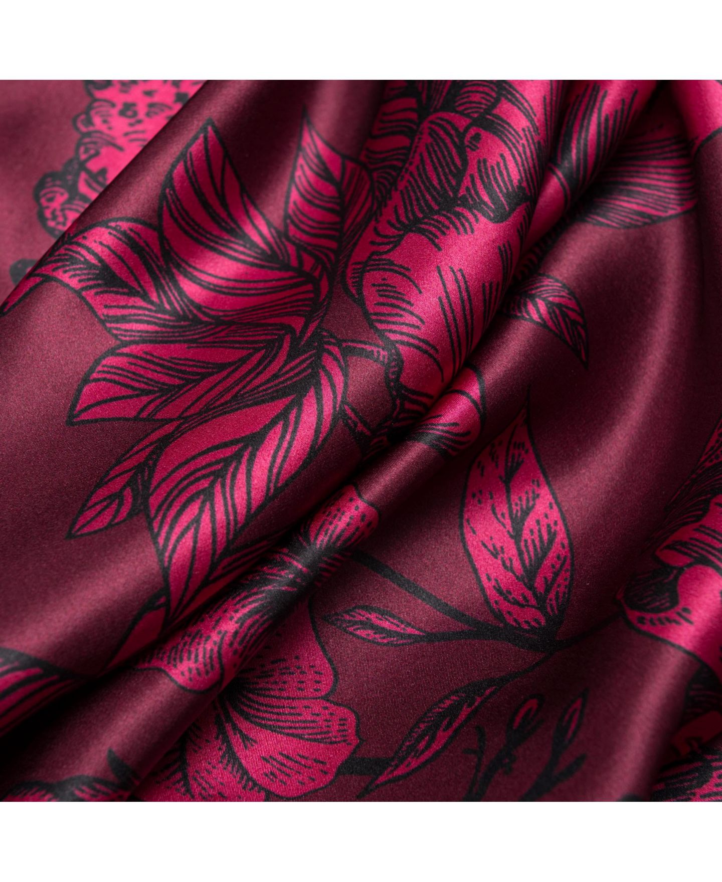 Женский шарф Elizabetta Isabella - Silk Scarf/Shawl for Women, цвет: Гранатовый — фото 7