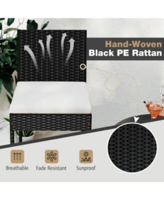 Patio Bar Stools Set of 4 with Footrest and Backrest for Comfortable and Stylish Outdoor Seating