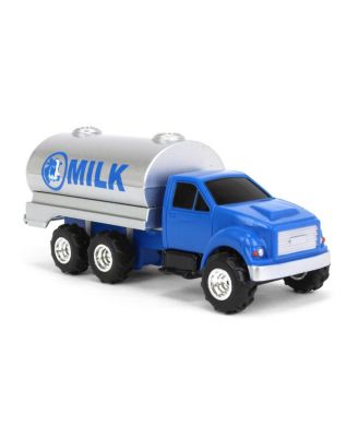1/64 Collect N Play Blue Tandem Milk Tank Truck