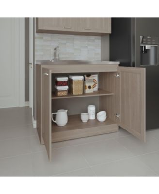 Bickleton 2-Door Utility Sink Cabinet with 2 Shelves