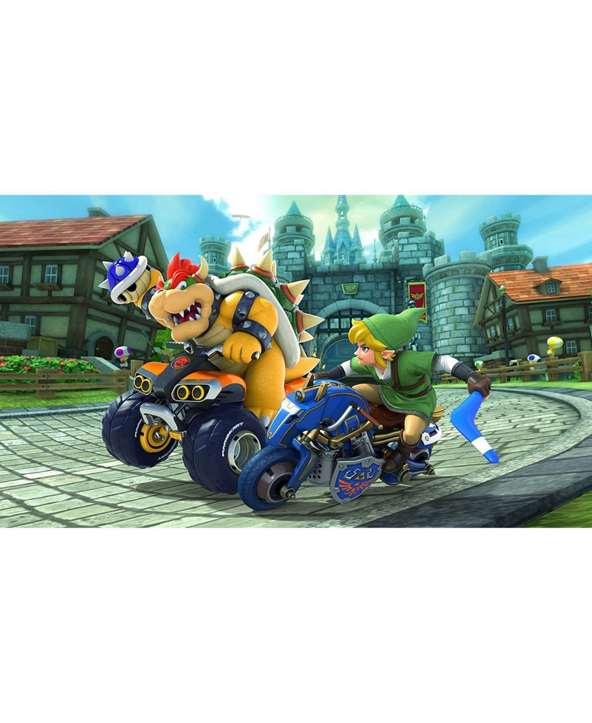 Nintendo Switch Oled Console Mario Kart 8 Bundle with The Legend Of Zelda Link's Awakening, Nintendo $20 eShop Gift Card, MightySkins Console and Cont