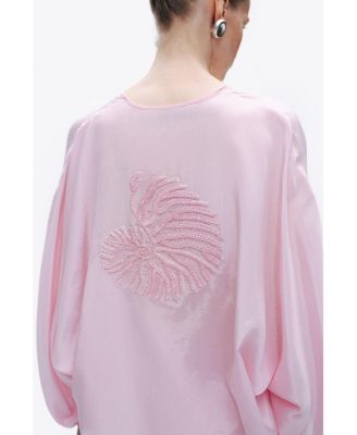 Women's Beaded Embroidered Shirt