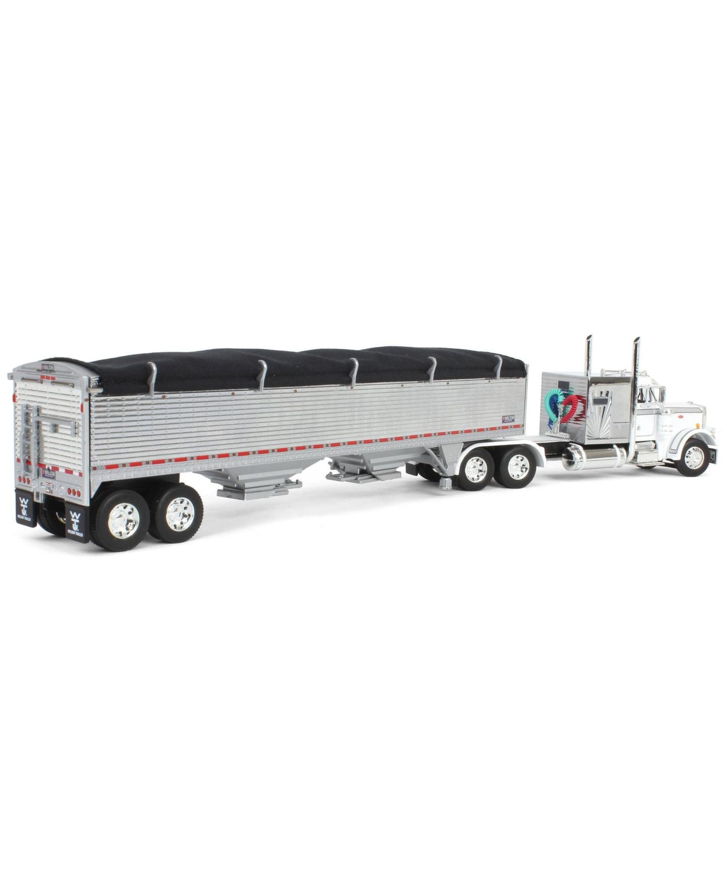 Детская игрушка First Gear 1/64 Scale Peterbilt 359 60-Inch Sleeper Die-Cast Toy Truck with Wilson High Side Grain Trailer — фото 3