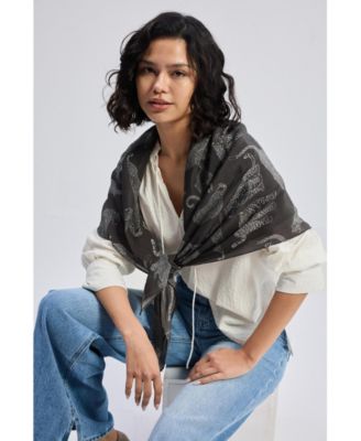 Women's Relaxed Fit Top with Front-tie in Cream