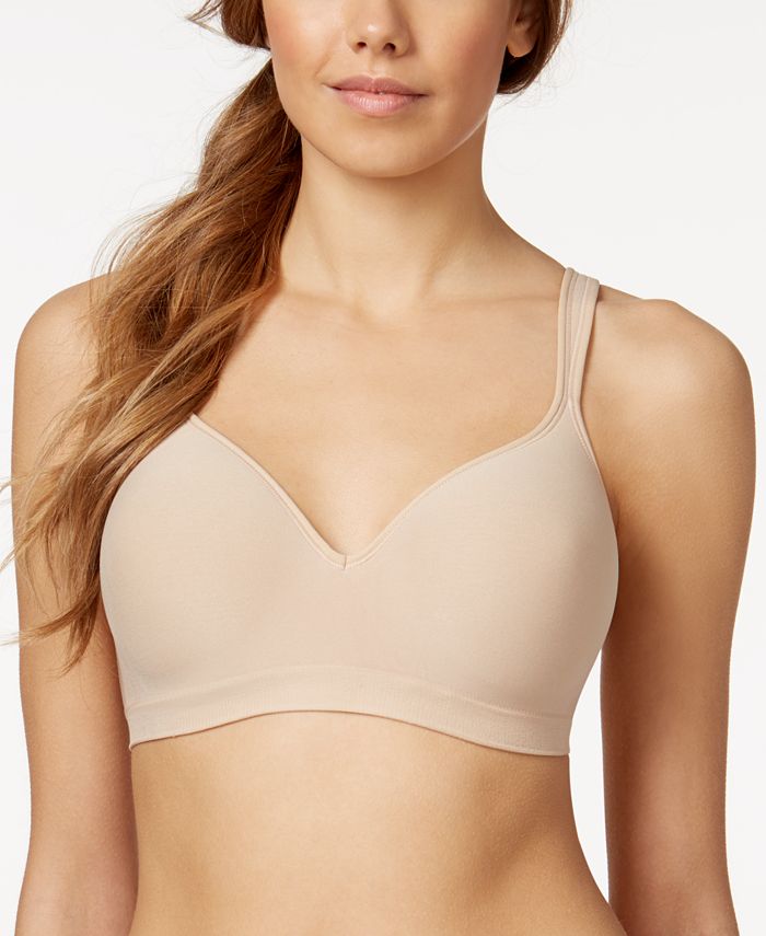 Bali Double Support Wirefree Bra, White, 36B at  Women's