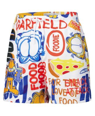 Men's White Garfield Foodie Shorts