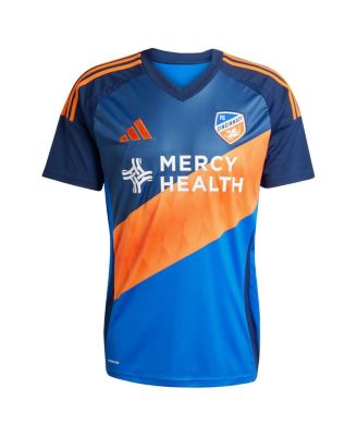 Men's Kevin Denkey Blue FC Cincinnati 2025 Orange and Blue Legacy Kit Replica Player Jersey