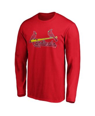 Men's Red St. Louis Cardinals Wordmark Long Sleeve T-Shirt