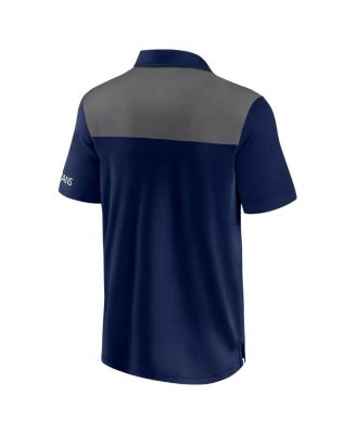 Men's Navy/Gray Tennessee Titans Color Block Polo Shirt
