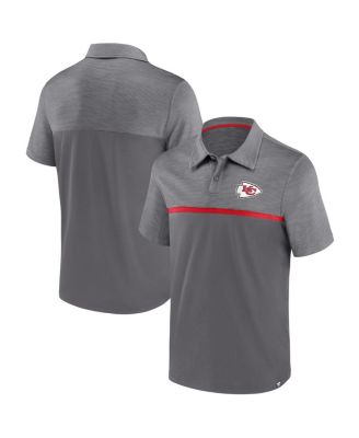 Fanatics - Men's Gray Kansas City Chiefs Primary Polo Shirt