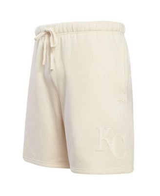 Men's Cream Kansas City Royals Neutral Fleece Shorts