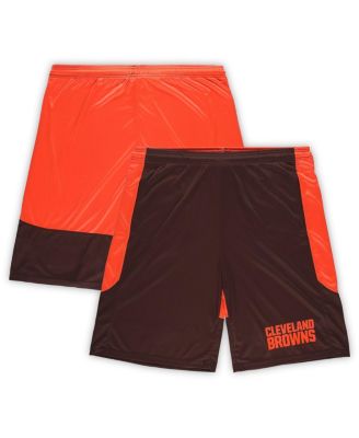 Fanatics - Men's Brown/Orange Cleveland Browns Big Tall Launch Shorts
