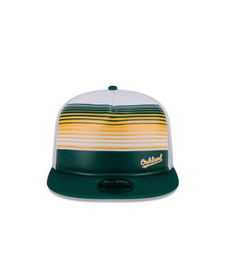Men's Green Oakland Athletics Cooperstown Collection Team Horizon 9FIFTY A-Frame Trucker Snapback Hat