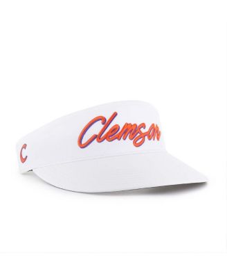 '47 Brand - Men's White Clemson Tigers Melbourne Brrr Adjustable Visor