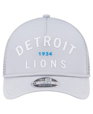 Men's Gray Detroit Lions Active Minimalist M-Crown A-Frame 9FORTY Adjustable Hat