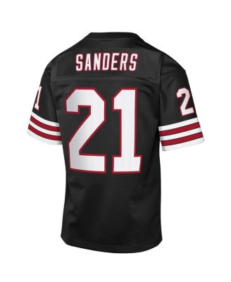 Big Boys and Girls Deion Sanders Black Atlanta Falcons 1992 Throwback Fashion Jersey