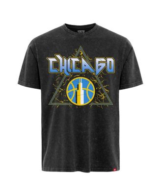 Men's and Women's Black Chicago Sky Rock Roll Collection Angus Mineral Wash Premium T-Shirt